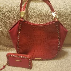 Brahmin Marianna and Suri Wallet Ribbon Botany